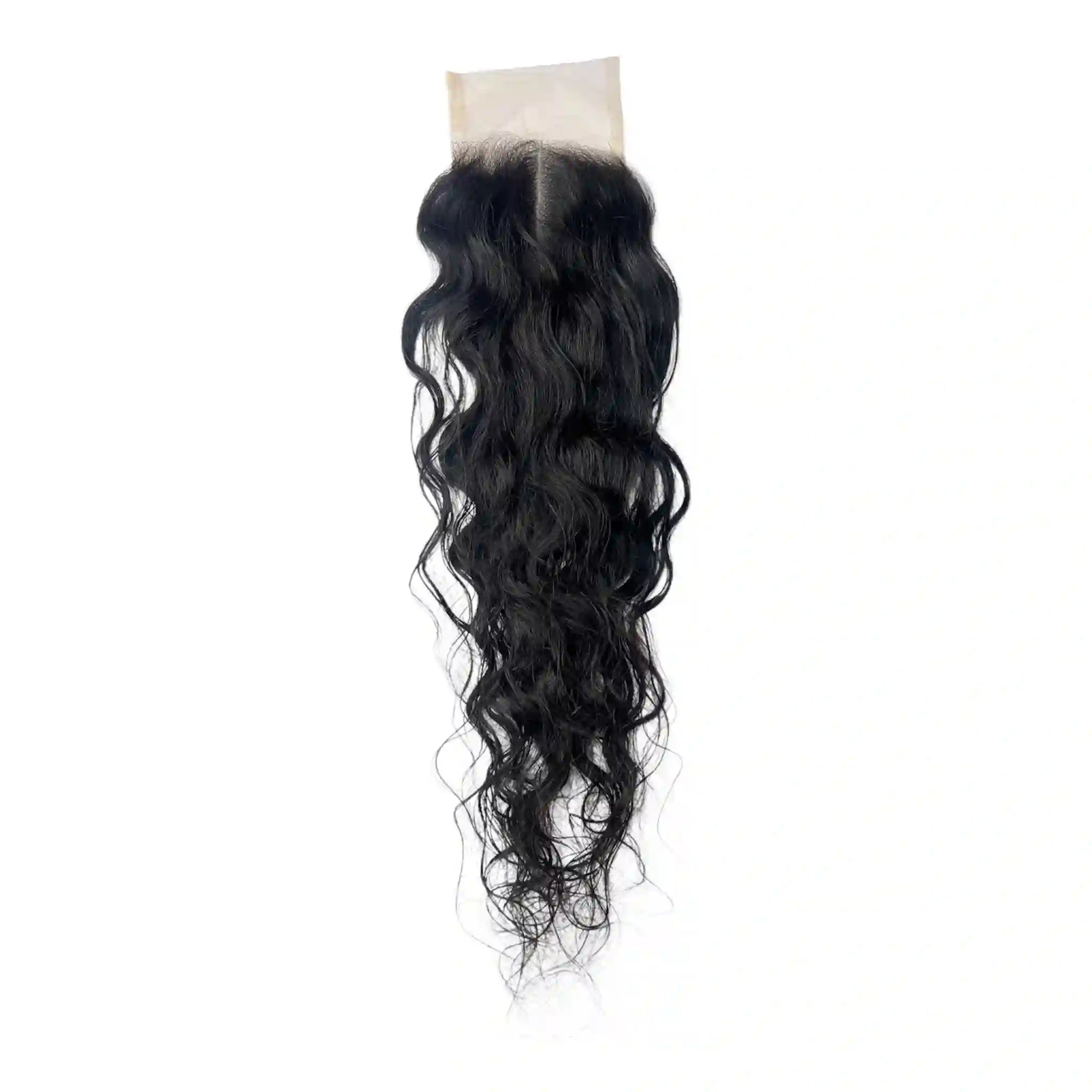 Closure HD 5x5 bouclée brun foncé #1B 18 pouces Cheveux bruts 100% naturels. Boucles définies, longueur glamour, polyvalence optimale. Durée 3-5 ans. France.