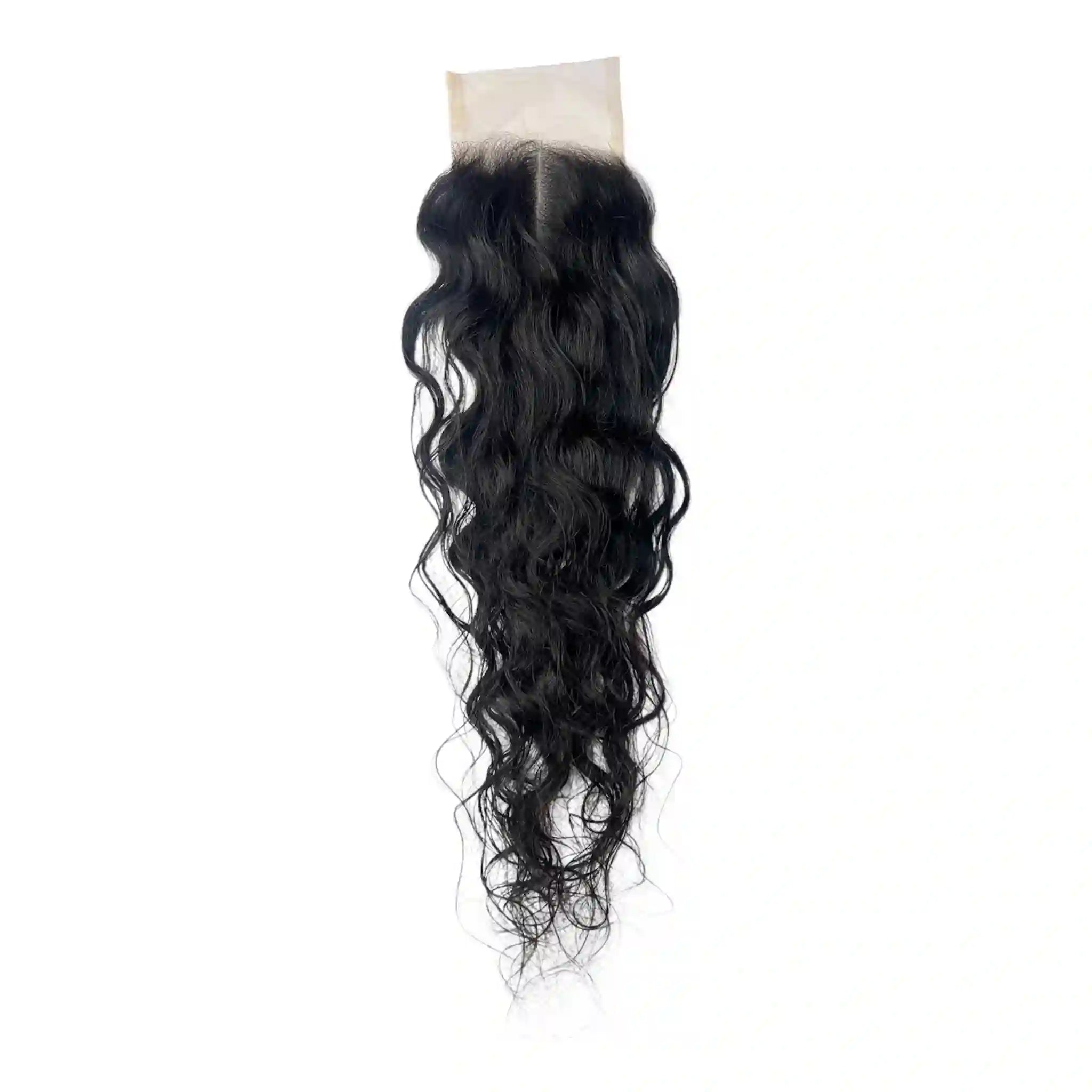Closure HD 5x5 bouclée brun foncé #1B 18 pouces Cheveux bruts 100% naturels. Boucles définies, longueur glamour, polyvalence optimale. Durée 3-5 ans. France.