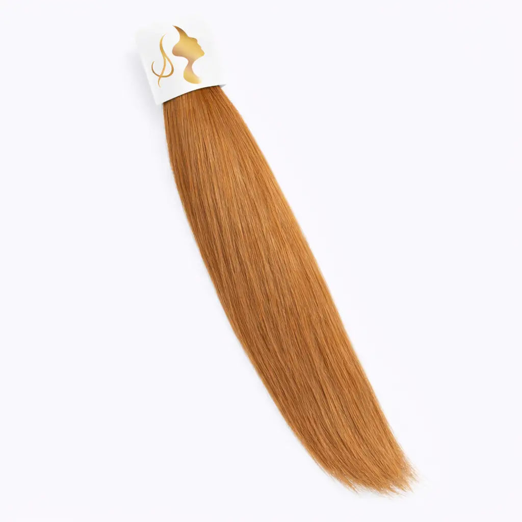 Extensions Cheveux Bruts Lisses Roux #27 - Éclat Cuivré - Nahahair - France