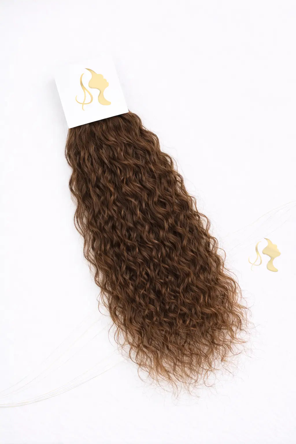 Extensions Raw Hair Bouclées – Châtain Clair #4