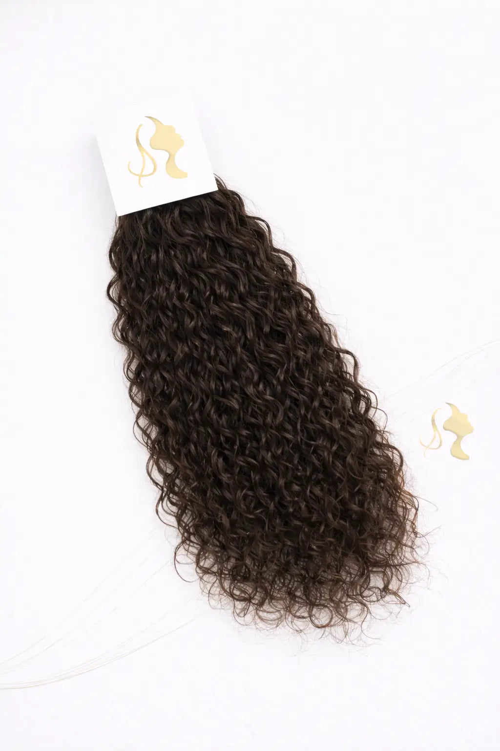 Extensions Cheveux Bouclés - NahaHair – Châtain Foncé #2, 100 % cheveux humains, texture naturelle
