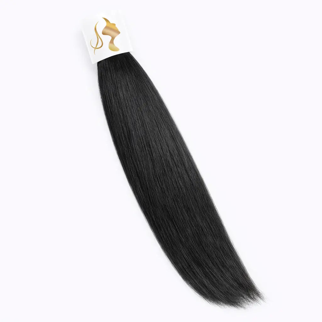 Extensions Raw Hair Lisses Brun Foncé #1B - Luxe Naturel -Nahahair