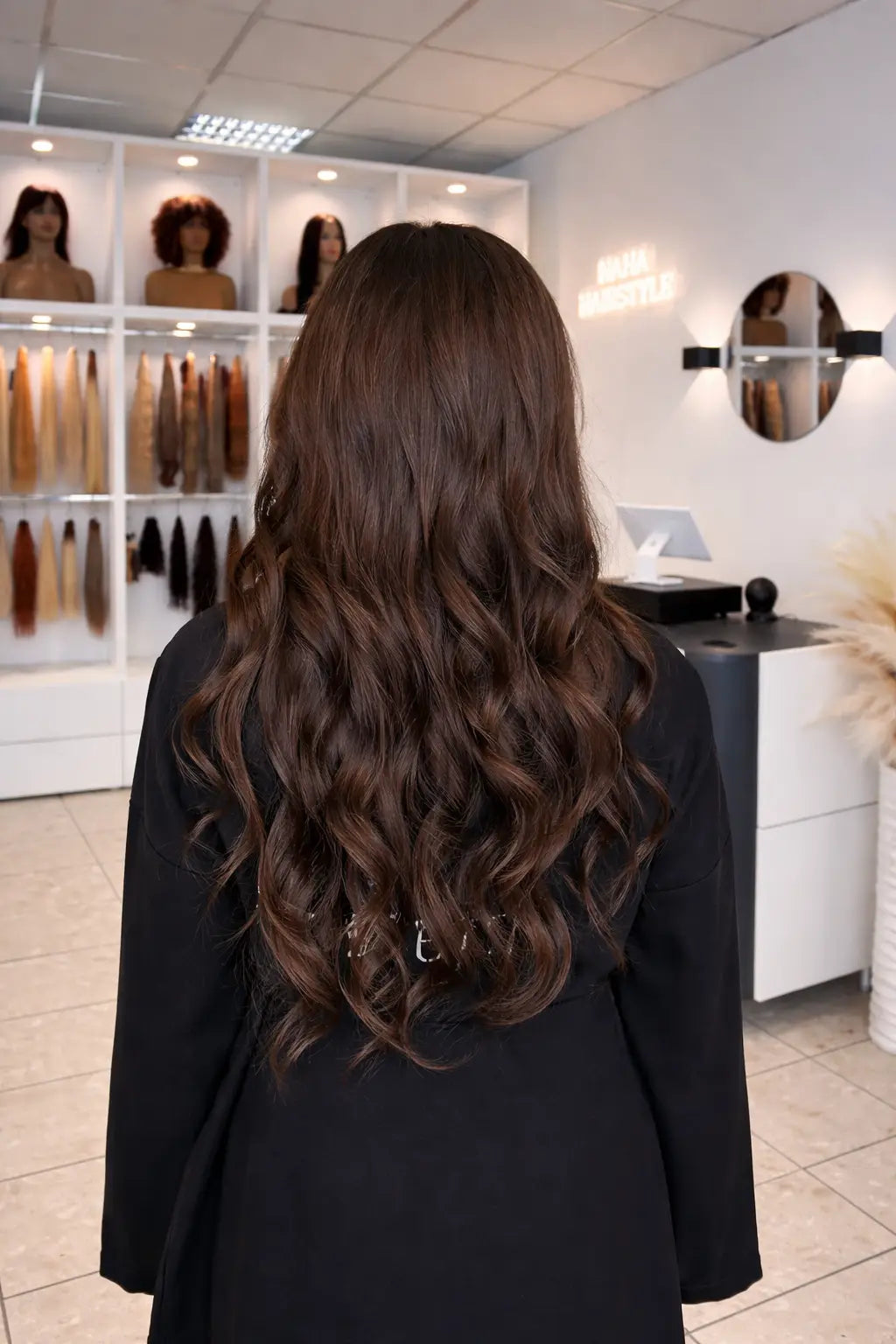 Extensions Raw Hair Lisses Châtain #2 - Brun Chocolat Profond -Nahahair