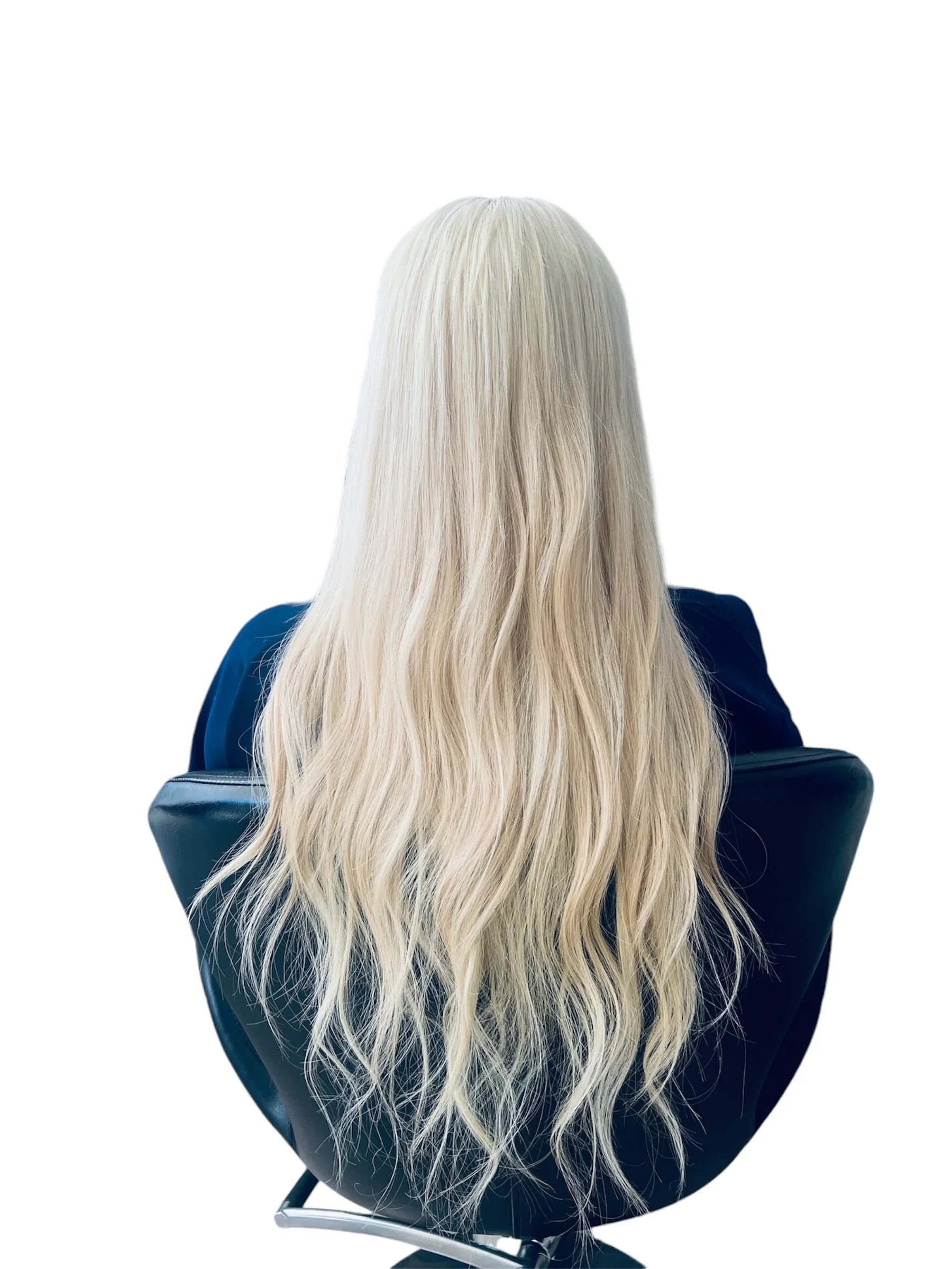 Extensions Cheveux Ondulés NahaHair – Blond Très Clair #613, 100 % cheveux humains, texture naturelle