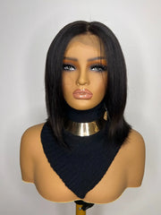 Perruque Cheveux NahaHair – MONICA, 100 % cheveux humains, naturelle et facile à coiffer